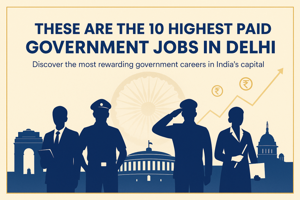 Top 10 Highest Paid Government Jobs in Delhi 2025
