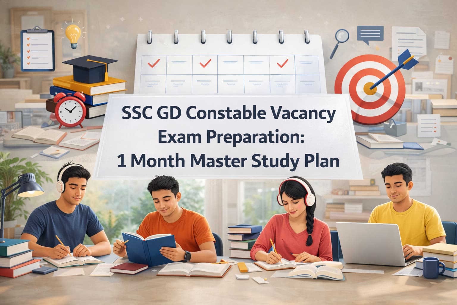 SSC GD Constable Vacancy Exam Preparation: 1 Month Master Study Plan