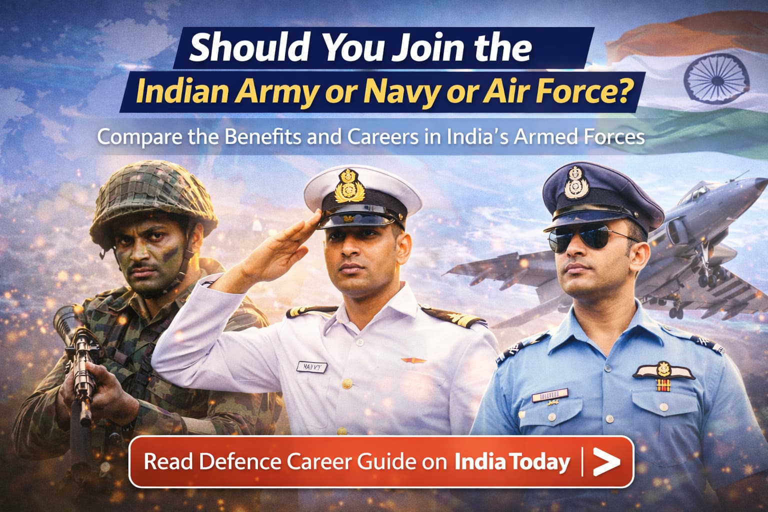 Should You Join the Indian Army or Navy or Air Force?