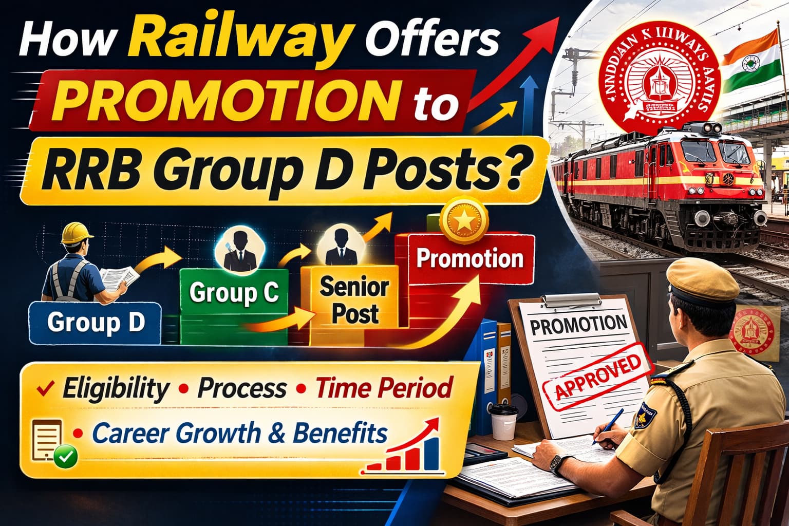 How Railway Offers Promotion to RRB Group D Posts?